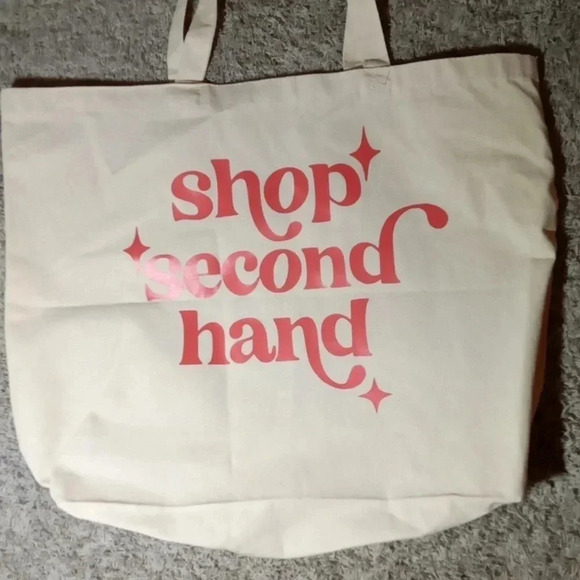 Tote Hand made logo (shop second hand) - Picture 2 of 7